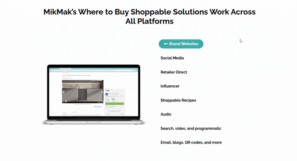 MikMak activations across all channel types for an omnichannel experience