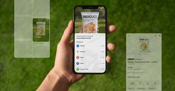 MikMak Pinterest Integration in Action, consumer using MikMak x Pinterest experience on their iPhone
