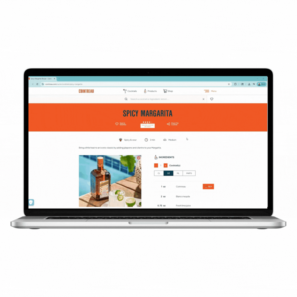 Shoppable Recipe - Cointreau