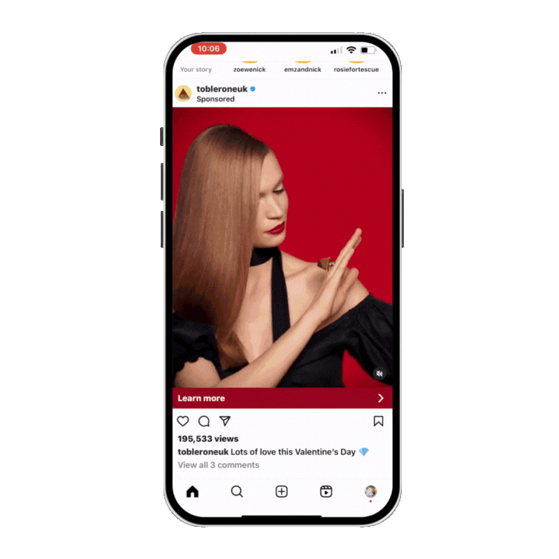 Toblerone UK Valentine’s Day shoppable campaign powered by MikMak