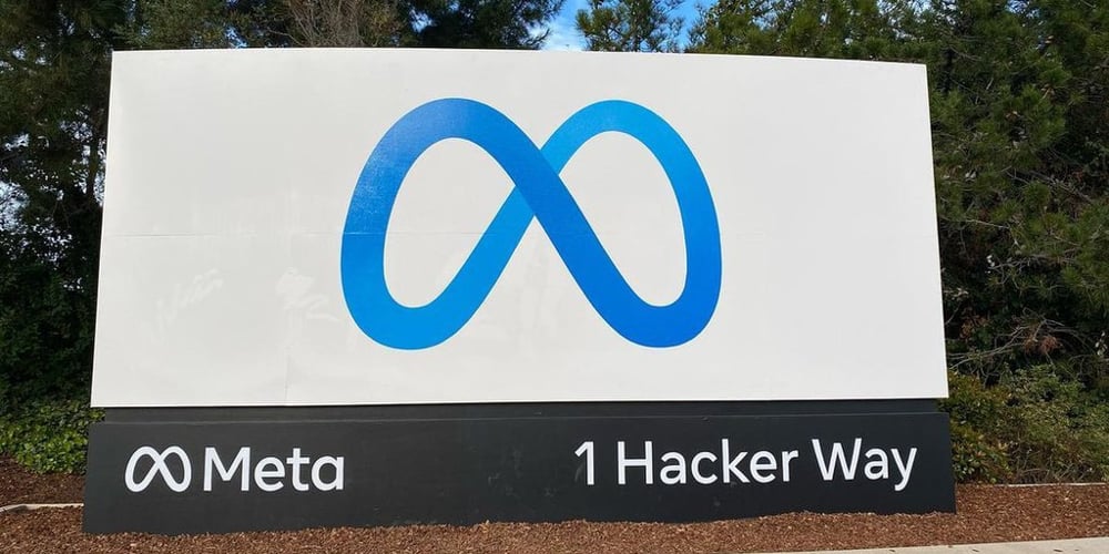 Meta Headquarters Sign