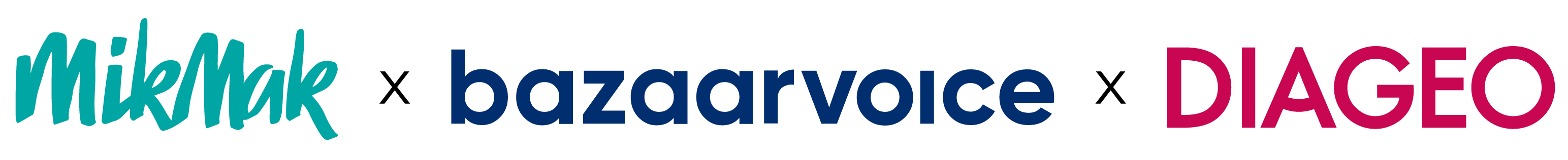 MikMak Bazaarvoice Diageo logos