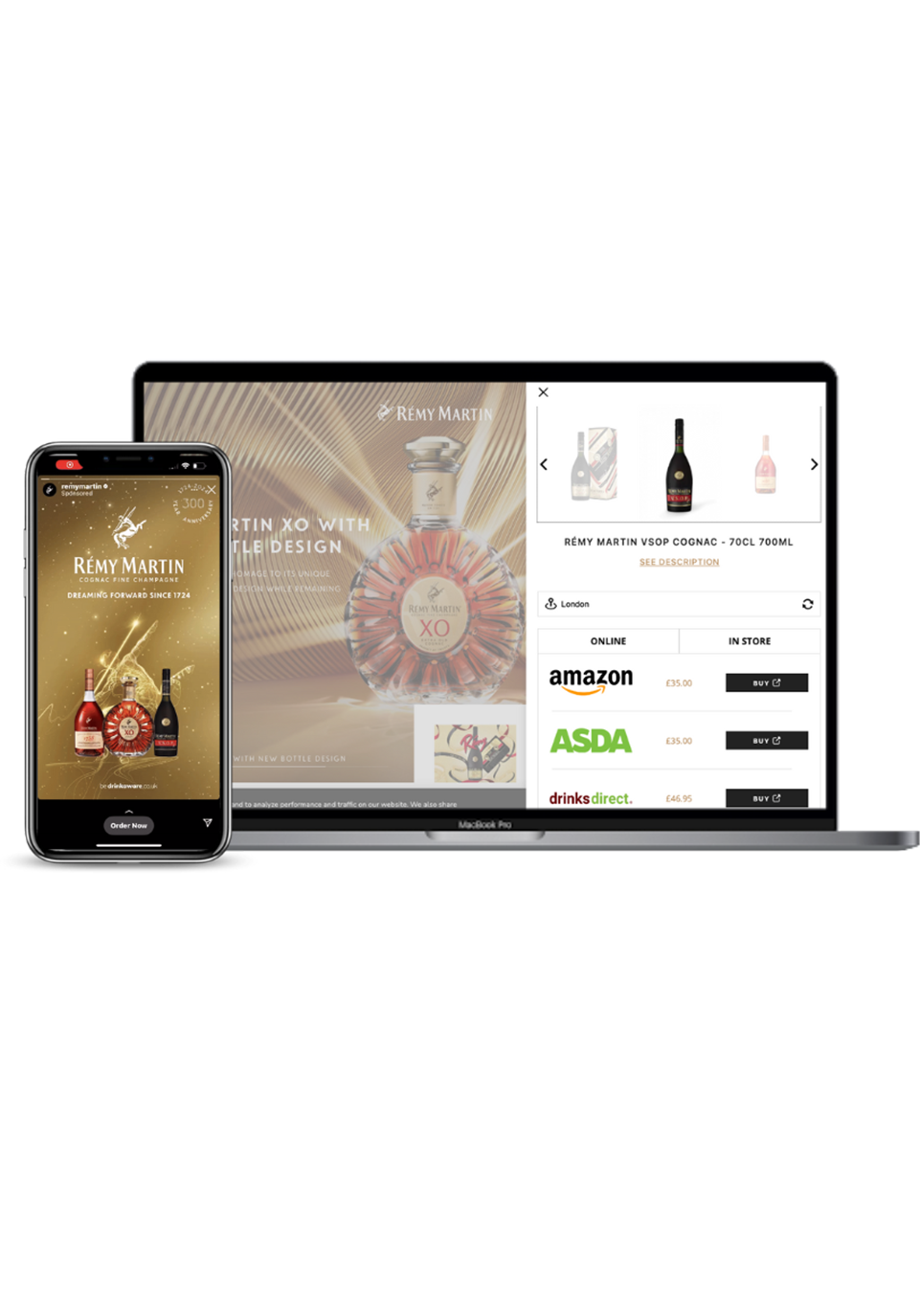 Rémy Martin x MikMak Shoppable Media Case Study