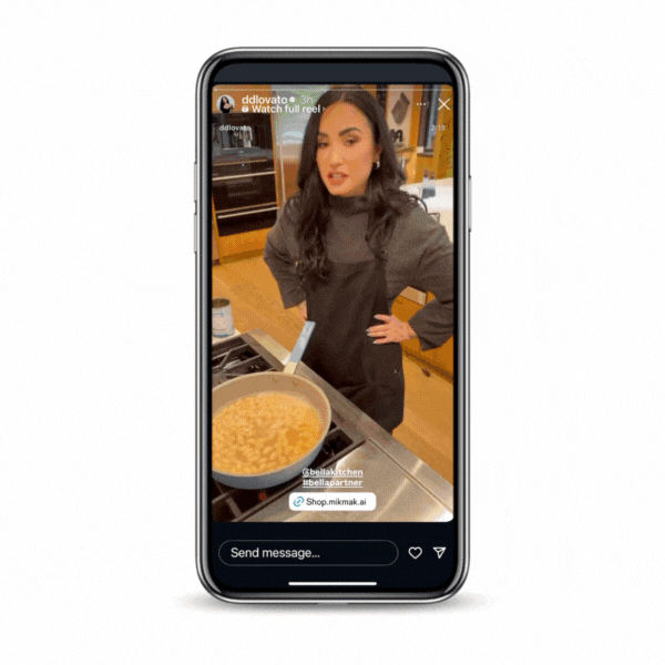 Bella x MikMak Shoppable Media & Influencer Example